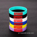 Pulseira de silicone luminosa e preenchida injetada personalizada